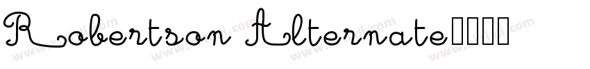 Robertson Alternate字体转换